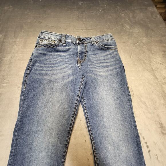 True Religion Jeans Womens 29 Blue Jennie Curvy Mid Rise Skinny Stretch Denim - Picture 2 of 10